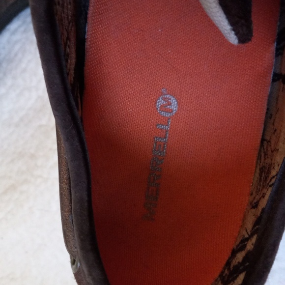 Merrell Palvai Mens Size 11 Hiking Shoes Espresso Suede Leather Waterproof - Picture 3 of 8